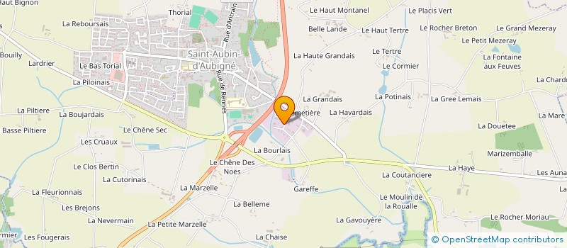 localisation de l'entreprise LEFEVRE PAYSAGE  SAINT-AUBIN-D'AUBIGNE