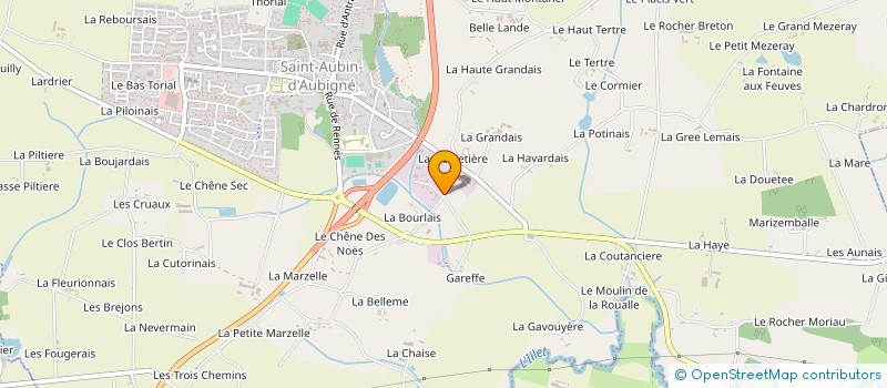 localisation de l'entreprise LEFEVRE PAYSAGE  SAINT-AUBIN-D'AUBIGNE