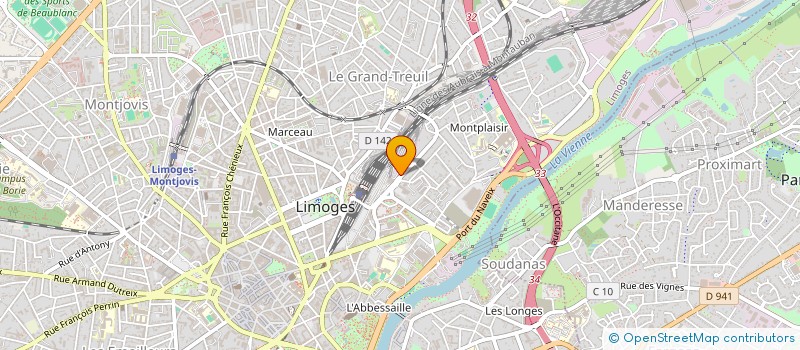 localisation de l'entreprise LEFEVRE-RIBLEUR à LIMOGES