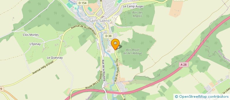 localisation de l'entreprise LEFEVRE SURGELES à SAINT-SAENS
