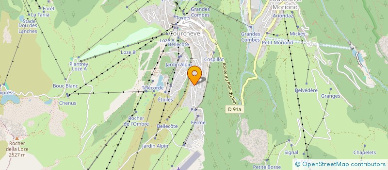 localisation de l'entreprise LEFEVRE-TANTET FONTENAY à COURCHEVEL