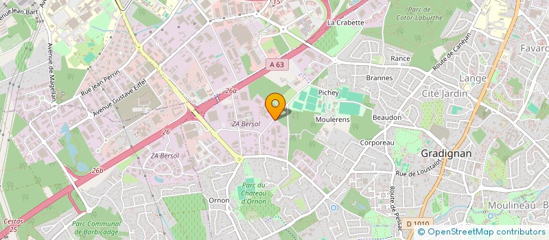 localisation de l'entreprise LEFEVRE TRAITEUR à GRADIGNAN