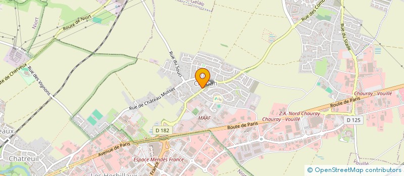 localisation de l'entreprise LEFIE FORMATION à CHAURAY