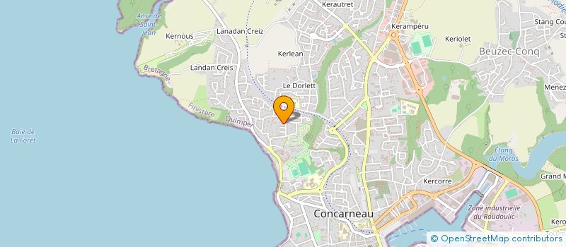 localisation de l'entreprise LEFILALAPATE à CONCARNEAU