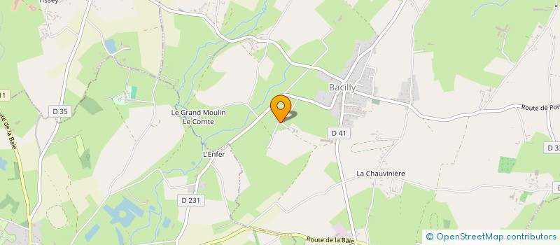 localisation de l'entreprise LEFILLATRE CARRELAGE  BACILLY