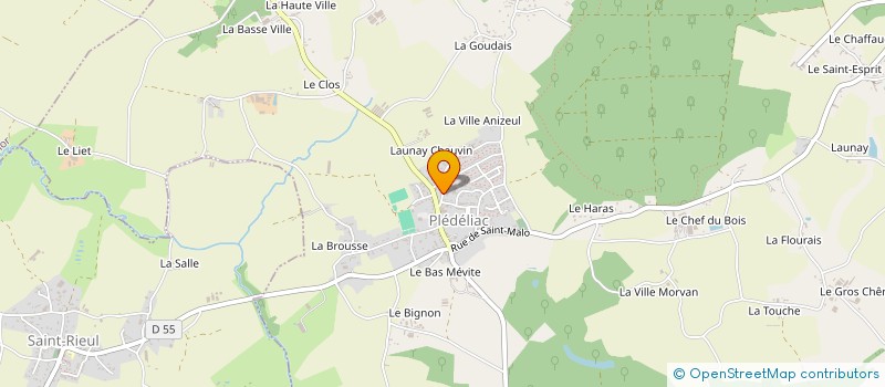 localisation de l'entreprise LEFILLEUL FONTAINE POIRIER SCP à JUGON-LES-LACS