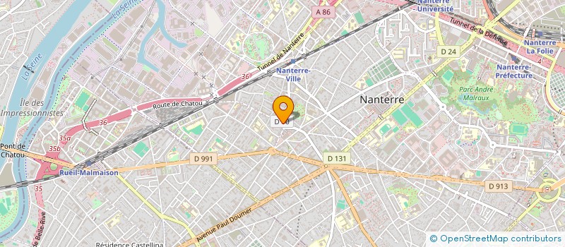 localisation de l'entreprise LEFONTENOY  NANTERRE