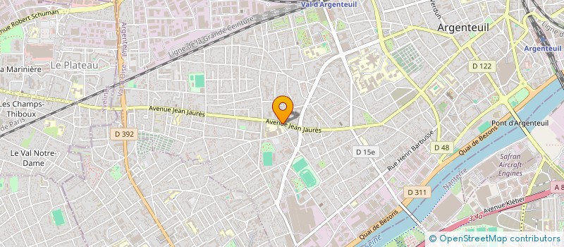 localisation de l'entreprise LEFOODING  ARGENTEUIL