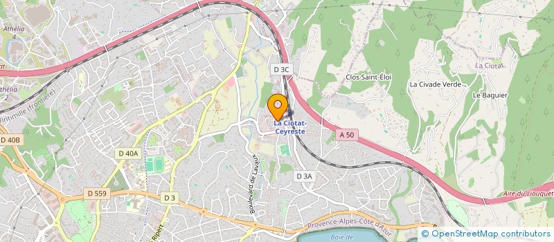 localisation de l'entreprise LEFOODISTA  LA CIOTAT