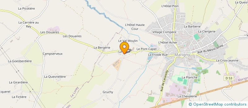 localisation de l'entreprise LEFORBAN TP  MARIGNY-LE-LOZON