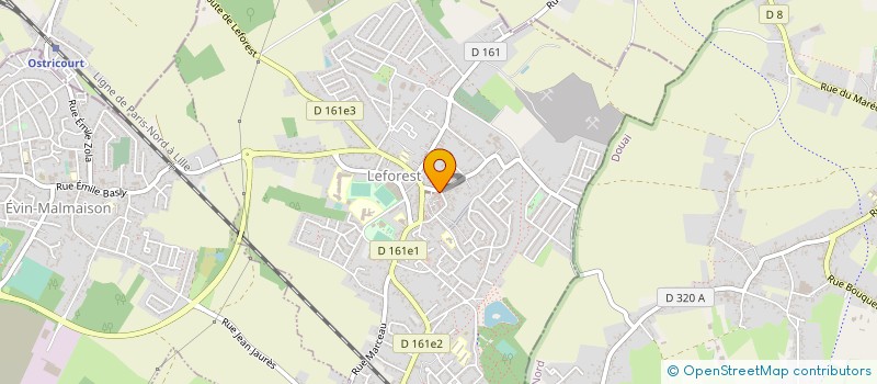 localisation de l'entreprise LEFOREST KARATE  LEFOREST