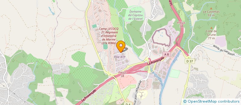 localisation de l'entreprise LEFORT à FREJUS