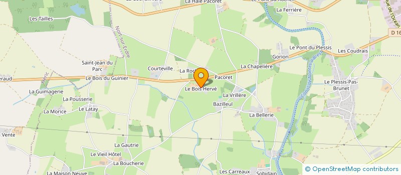 localisation de l'entreprise LEFORT  NORT-SUR-ERDRE