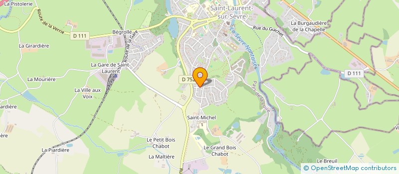 localisation de l'entreprise LEFORT  SAINT-LAURENT-SUR-SEVRE