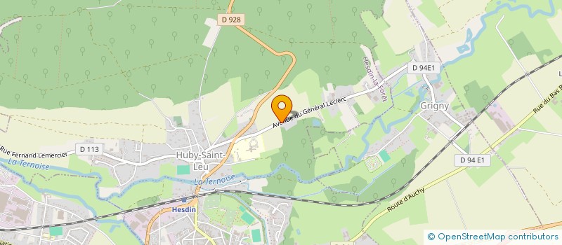 localisation de l'entreprise LEFORT  HESDIN-LA-FORET