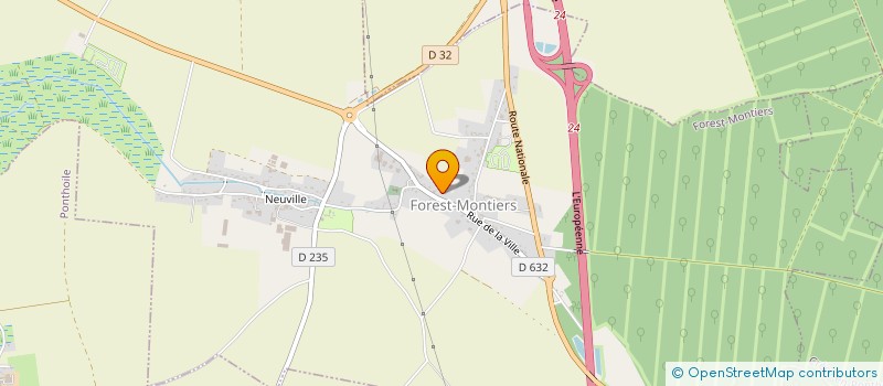 localisation de l'entreprise LEFORT-BAHIA  FOREST-MONTIERS