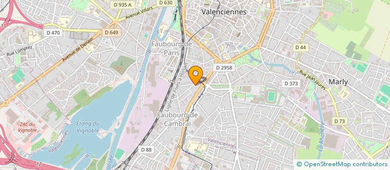 localisation de l'entreprise LEFORT BATIMENT à VALENCIENNES