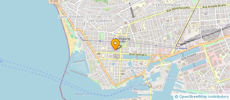 localisation de l'entreprise LEFORT ET ASSOCIES à LE HAVRE