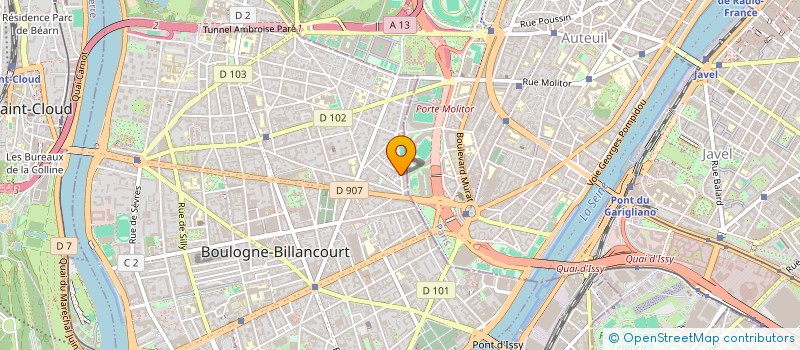 localisation de l'entreprise LEFORT GRI GRI à BOULOGNE-BILLANCOURT