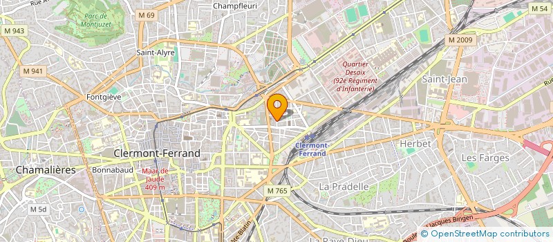 localisation de l'entreprise LEFORT-ROUMAZEILLES  CLERMONT-FERRAND