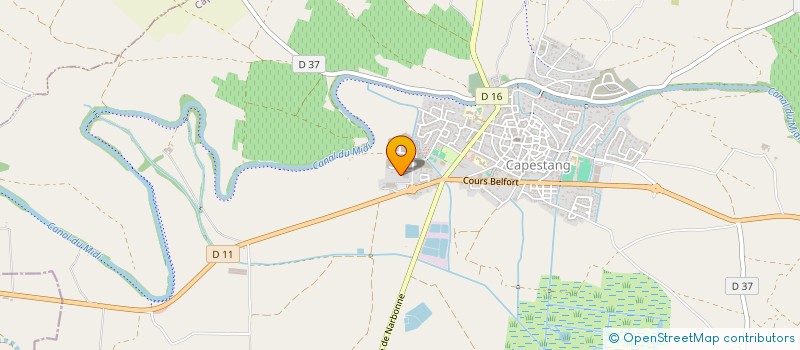 localisation de l'entreprise LEFRANC  CAPESTANG