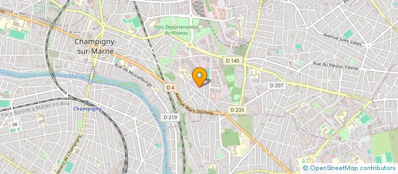 localisation de l'entreprise LEFRANC FRERES à CHAMPIGNY-SUR-MARNE