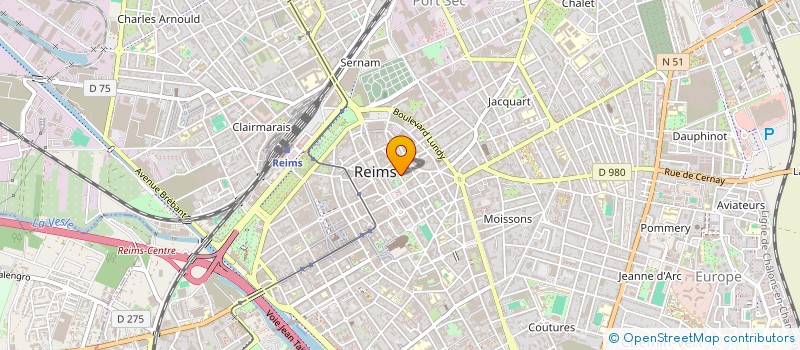 localisation de l'entreprise LEFRANC IMMOBILIER  REIMS