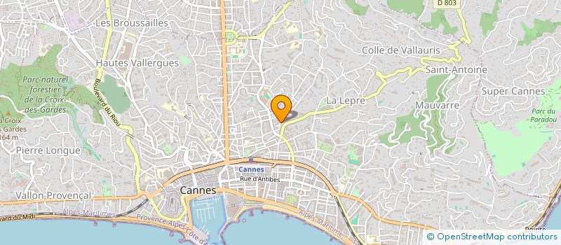 localisation de l'entreprise LEFRANCAIS à CANNES