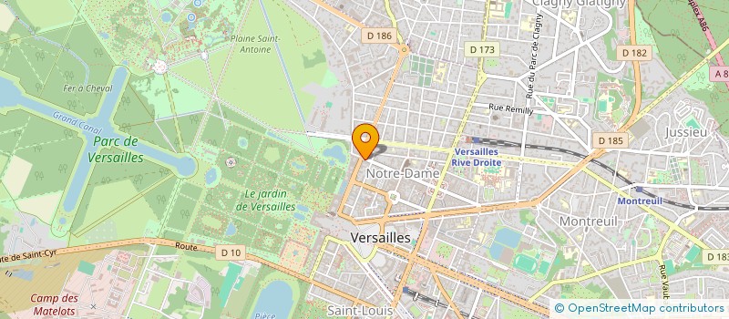 localisation de l'entreprise LEFRANCOIS à VERSAILLES