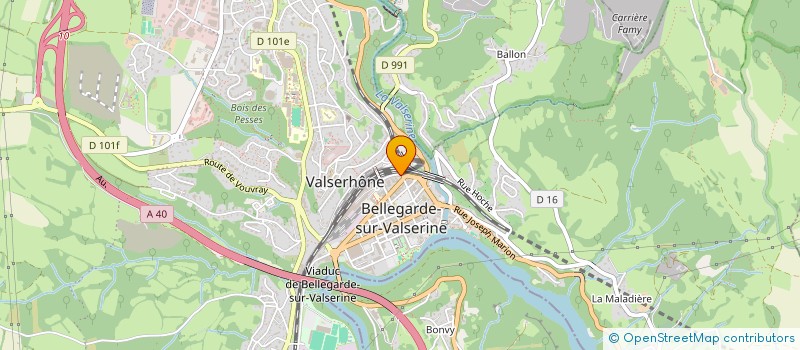 localisation de l'entreprise LEG INVESTISSEMENTS à VALSERHONE