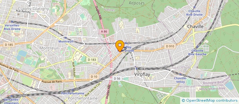 localisation de l'entreprise LEG@L IT  VIROFLAY