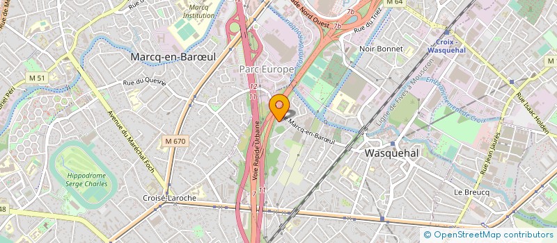 localisation de l'entreprise LEGABAT à WASQUEHAL