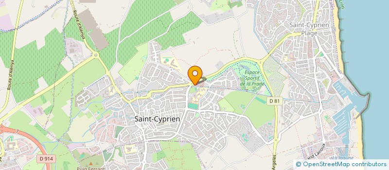 localisation de l'entreprise LEGABERLE  SAINT-CYPRIEN