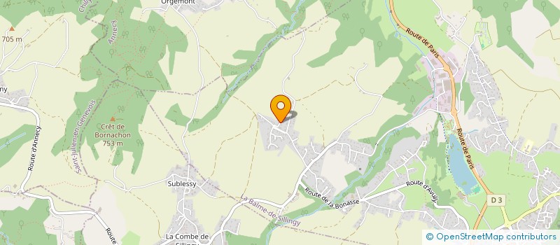 localisation de l'entreprise LEGACY  LA BALME-DE-SILLINGY