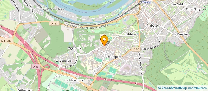 localisation de l'entreprise LEGACY VAN  POISSY