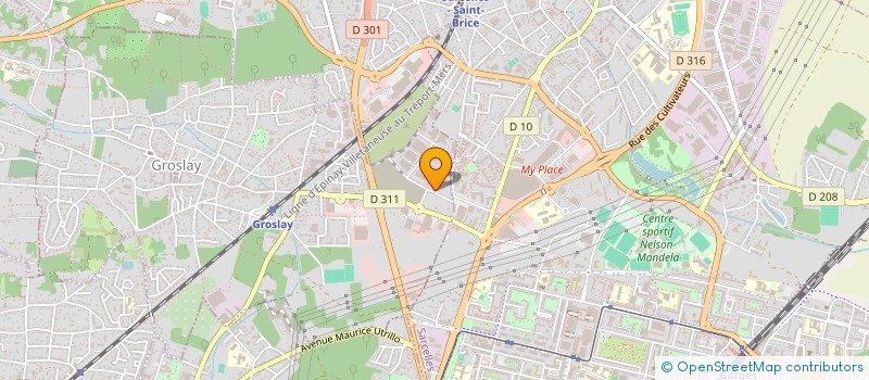 localisation de l'entreprise LEGAL ONE  GROSLAY