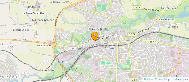 localisation de l'entreprise LEGALDERM  VITRE