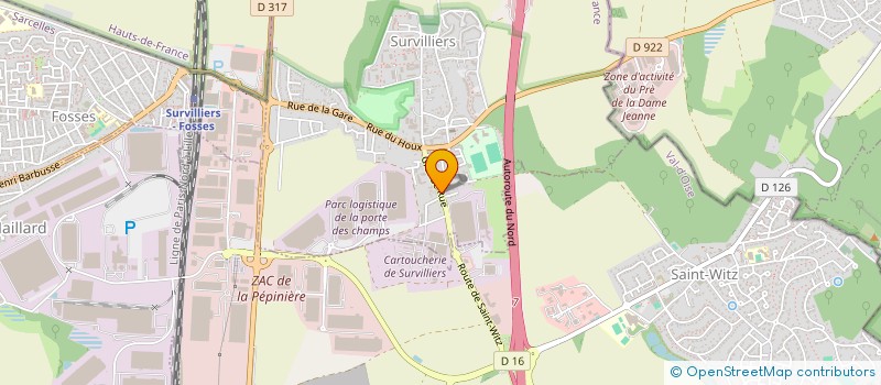 localisation de l'entreprise LEGALIA  SURVILLIERS