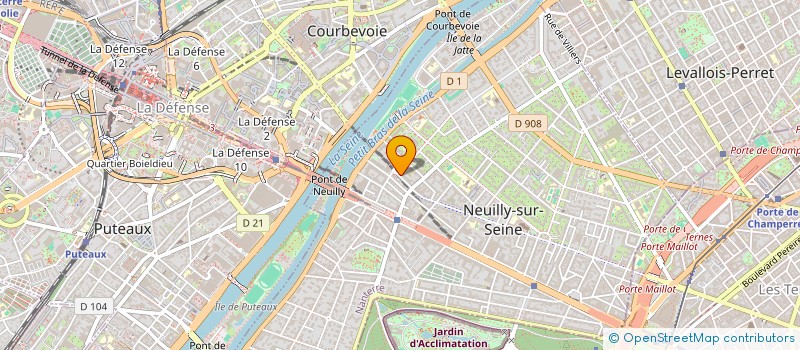 localisation de l'entreprise LEGALITEE à NEUILLY-SUR-SEINE