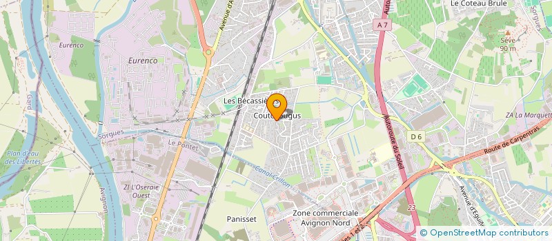 localisation de l'entreprise LEGALL  SORGUES