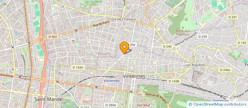localisation de l'entreprise LEGALURBA à VINCENNES