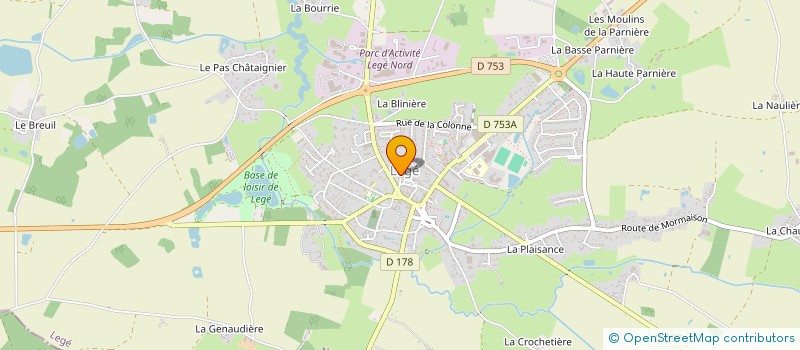 localisation de l'entreprise LEGE ST MICHEL  LEGE