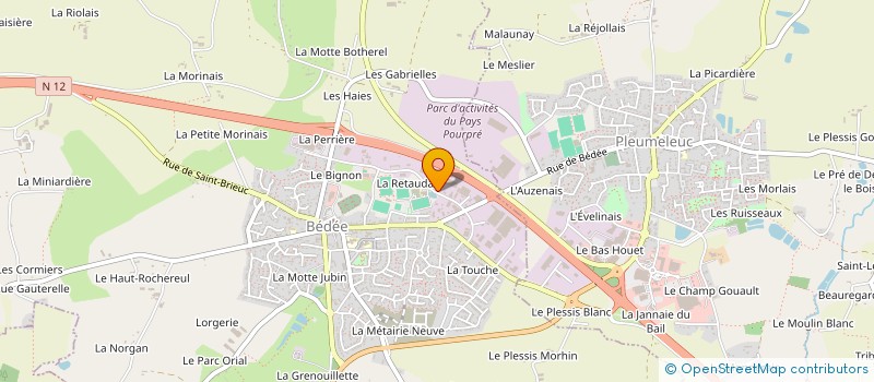 localisation de l'entreprise LEGEARD COUVERTURE  MONTAUBAN-DE-BRETAGNE