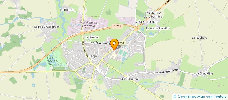 localisation de l'entreprise LEGECOM  LEGE