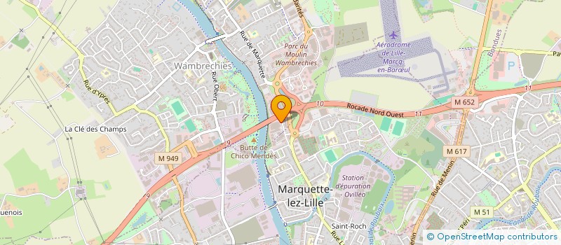 localisation de l'entreprise LEGENAQ  WAMBRECHIES