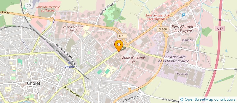 localisation de l'entreprise LEGEND AUTO à CHOLET