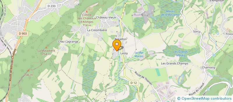 localisation de l'entreprise LEGENDARYMOTORSPORT74  ALLINGES