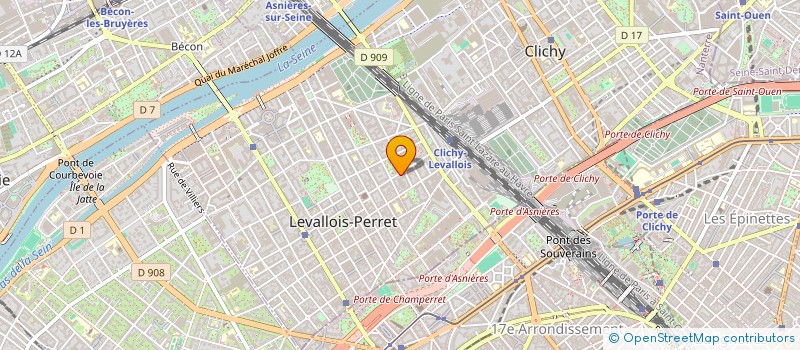 localisation de l'entreprise LEGENDE à LEVALLOIS-PERRET