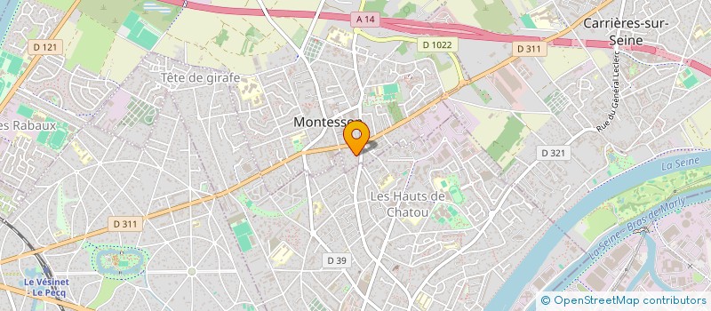 localisation de l'entreprise LEGENDES CARTOGRAPHIE  MONTESSON