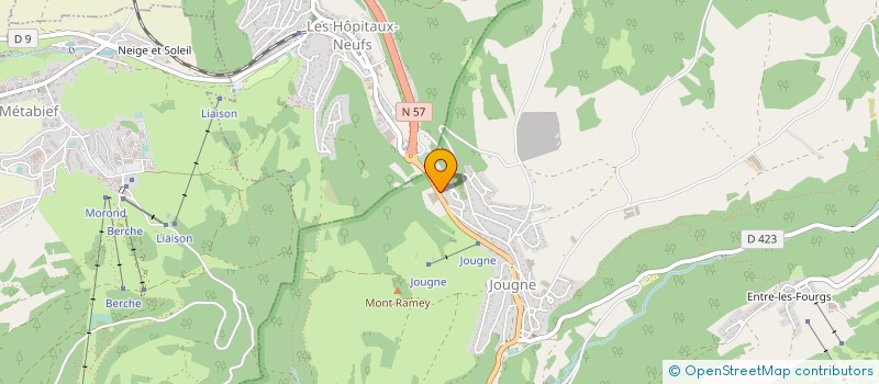 localisation de l'entreprise LEGENDES D'AUTOMNE  JOUGNE